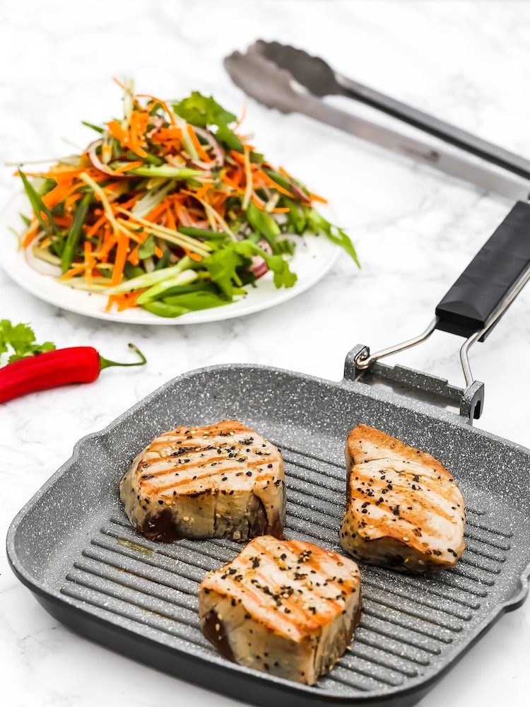 Masterclass Grey 24cm Cast Aluminium Grill Pan - Image 2 of 3