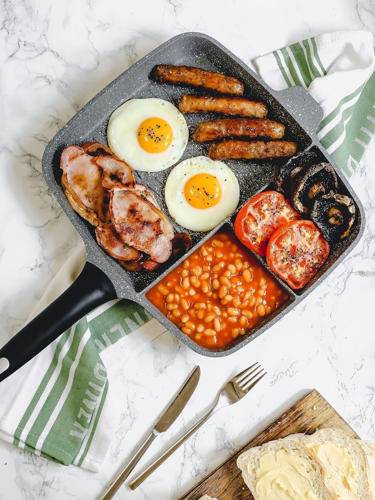 Masterclass Grey Three Section Aluminium Grill Pan - Image 2 of 3