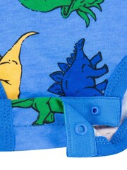 Converse Green Dinosaur Baby Hooded Romper With Bodysuit Set - Image 4 of 5