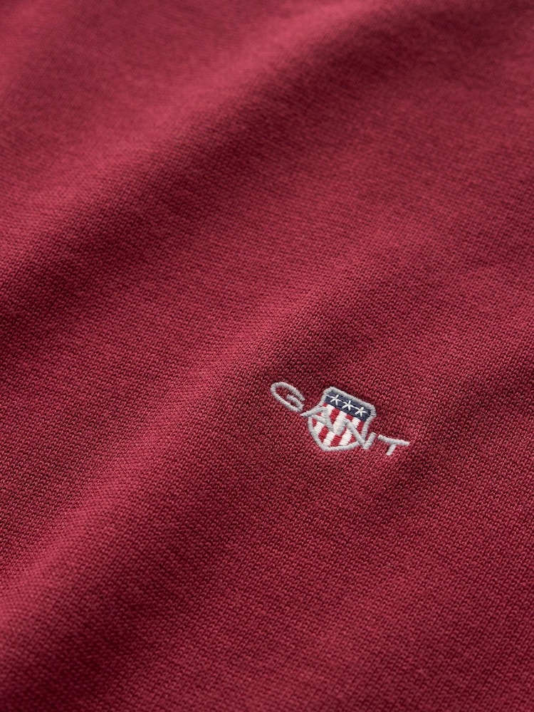 GANT Red Crew Neck Jumper - Image 2 of 2 GANT Red Crew Neck Jumper - Image 2 of 2