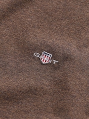 Braun - Gant T-Shirt mit Wappen-Logo - Bild 2 von 2