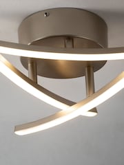 Champagne Gold Amari LED Flush Ceiling Light - Image 3 of 9