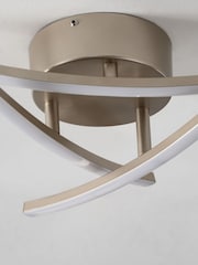 Champagne Gold Amari LED Flush Ceiling Light - Image 4 of 9