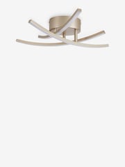 Champagne Gold Amari LED Flush Ceiling Light - Image 6 of 9