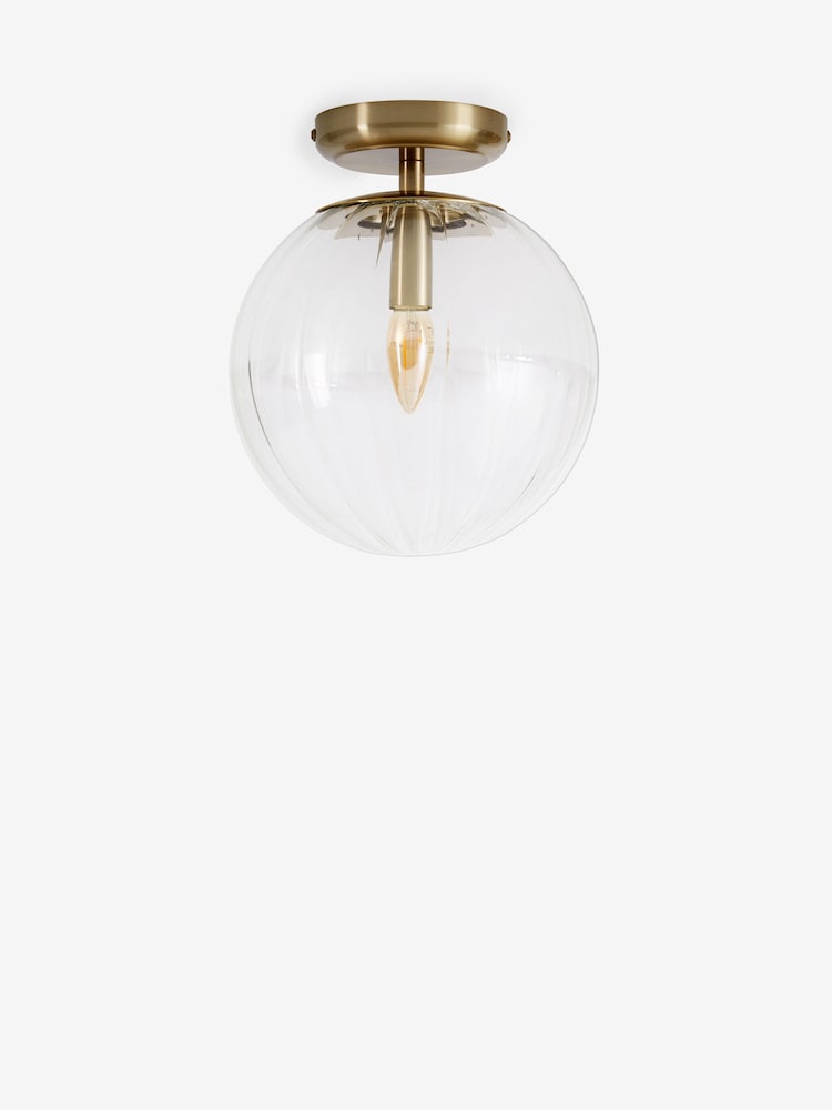 Brass Bourton Flush Fitting Ceiling Light - Image 4 of 4
