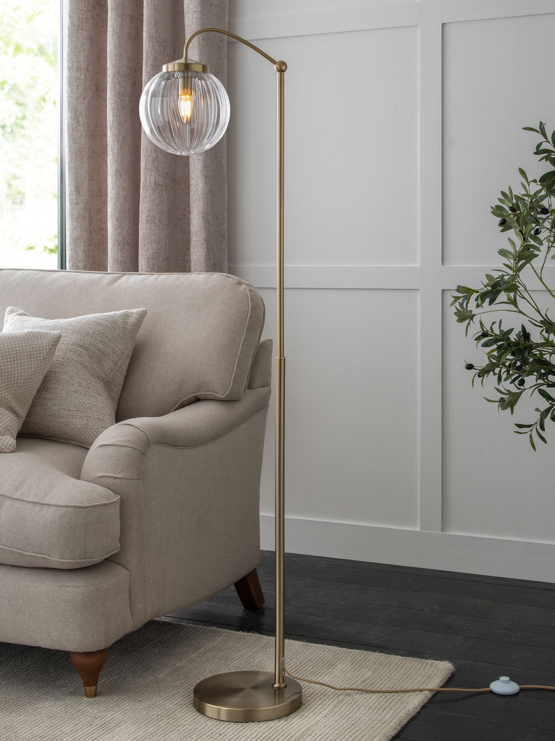 Brass floor lamp next top