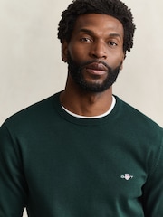 GANT Green Crew Neck Jumper - Image 4 of 4