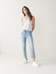 Schwarz/Weiß/Grau/Blau/Grün - Slouch-Tops, 5er-Pack - Bild 4 von 14