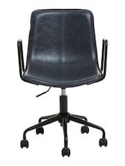Fifty Five South Grey Branson Leather Effect Office Chair - Image 2 of 4