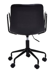 Silla de oficina con diseño de efecto cuero Forbes de Fifty Five South - Imagen 3 de 4