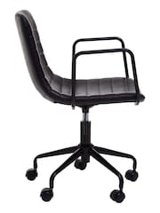 Silla de oficina con diseño de efecto cuero Forbes de Fifty Five South - Imagen 4 de 4