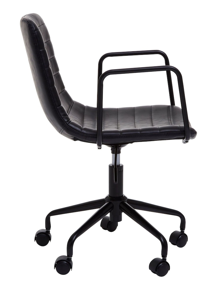 Silla de oficina con diseño de efecto cuero Forbes de Fifty Five South - Imagen 4 de 4