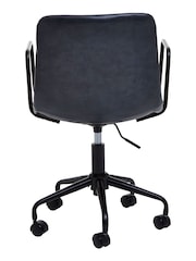 Silla de oficina con diseño de efecto cuero Forbes de Fifty Five South - Imagen 3 de 4