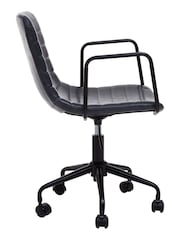 Silla de oficina con diseño de efecto cuero Forbes de Fifty Five South - Imagen 4 de 4
