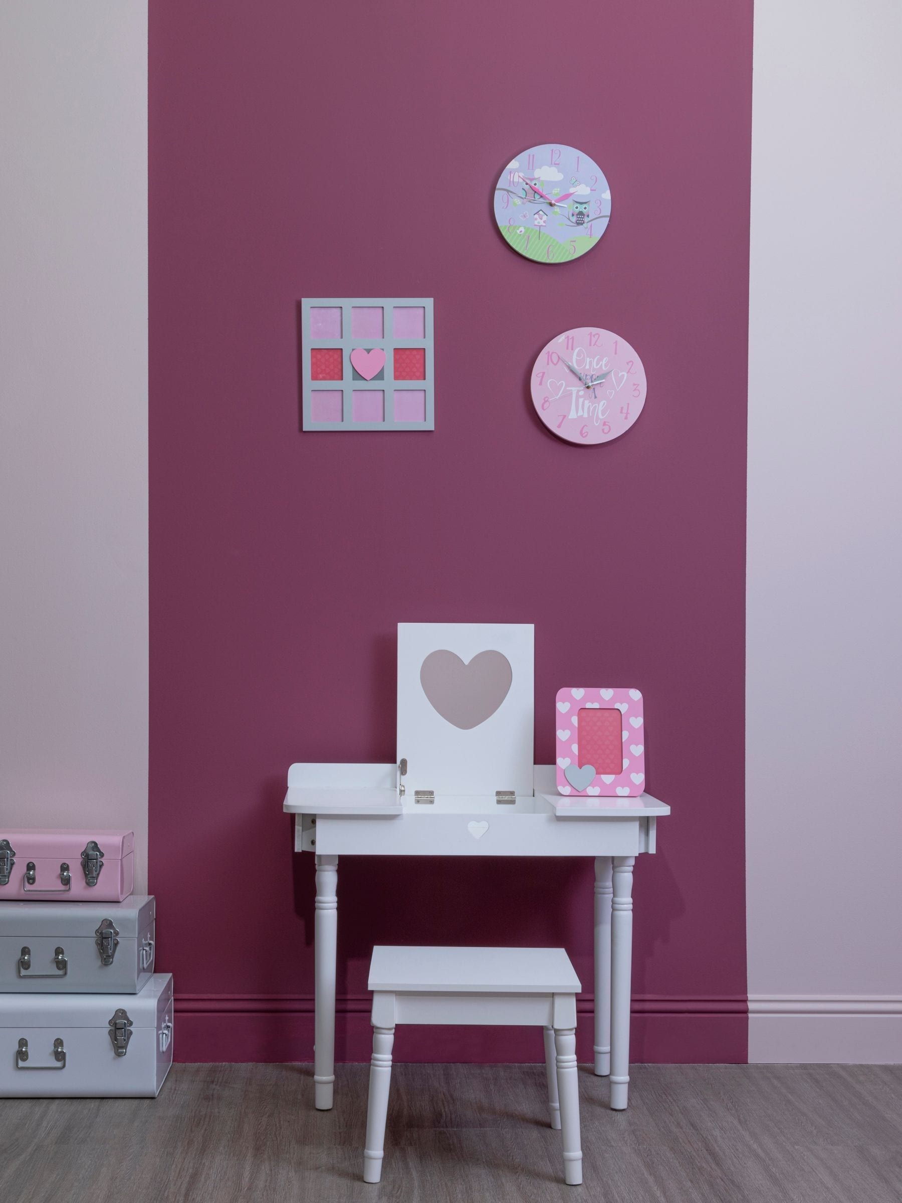 Buy Fifty Five South White Childrens Dressing Table and Chair from the Next UK online shop