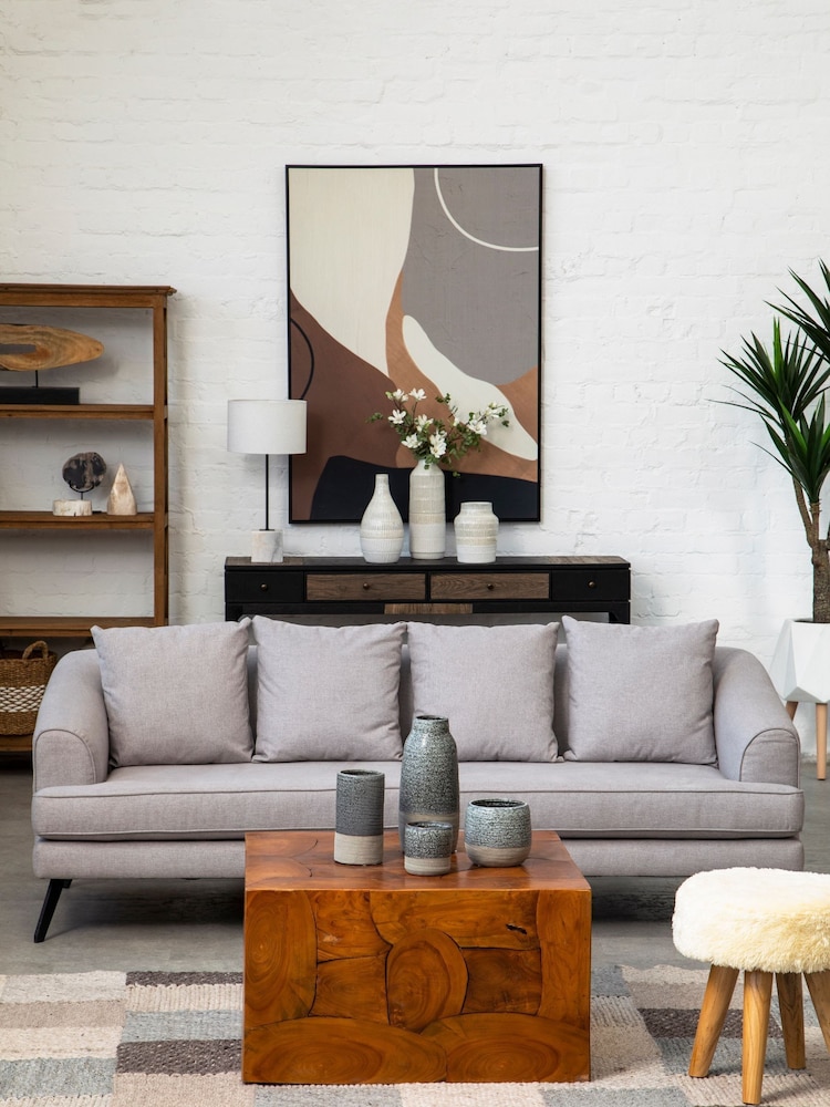 Fifty Five South Brown Surak Teak Wood Coffee Table - Image 1 of 6