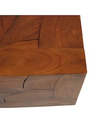 Fifty Five South Brown Surak Teak Wood Coffee Table - Image 2 of 6