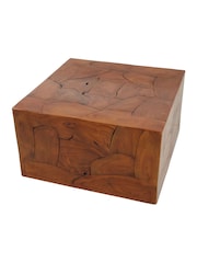 Fifty Five South Brown Surak Teak Wood Coffee Table - Image 4 of 6