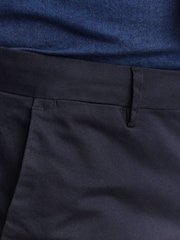 Zils - GANT Smart Slim Fit smalka tvīla chino bikses - Attēls 4 no 6