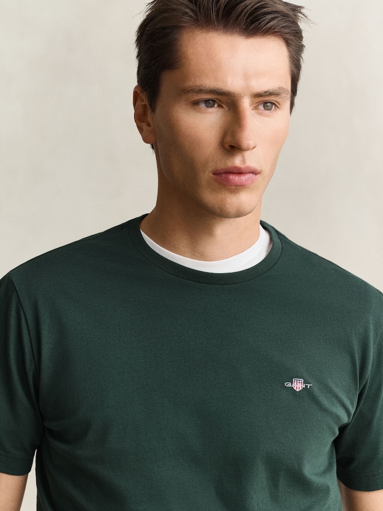 Verde - Camiseta logo escudo de GANT - Imagen 4 de 4