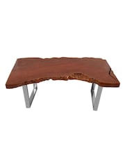 Fifty Five South Brown Surak Longan Wood Coffee Table - Image 3 of 5