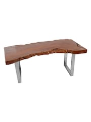 Fifty Five South Brown Surak Longan Wood Coffee Table - Image 4 of 5