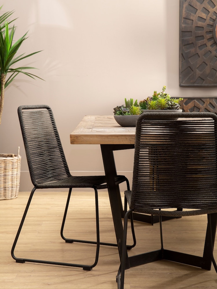 Fifty Five South Black Sisal Chair - Image 1 of 6