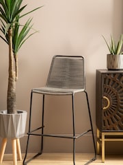 Fifty Five South Grey Sisal Bar Stool - Image 1 of 4