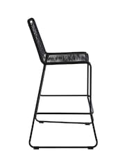 Fifty Five South Black Sisal Bar Stool - Image 5 of 7