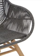 Fifty Five South Grey Sisal Armchair - Image 7 of 7