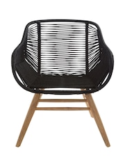 Fifty Five South Black Sisal Armchair - Image 2 of 6