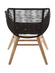 Fifty Five South Black Sisal Armchair - Image 3 of 6