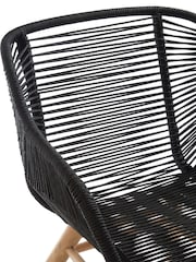 Fifty Five South Black Sisal Armchair - Image 5 of 6