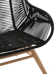 Fifty Five South Black Sisal Armchair - Image 6 of 6