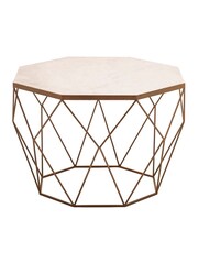 Fifty Five South White Shalimar Marble Octagon Coffee Table - Image 2 of 3
