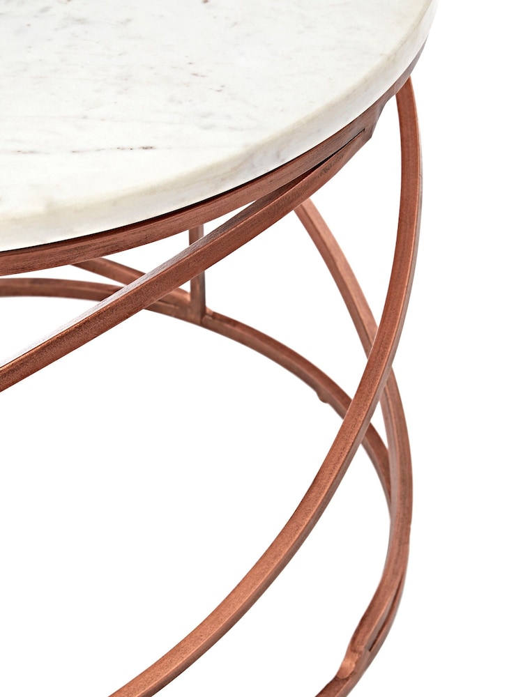 Fifty Five South White Nirav Marble Coffee Table - Image 4 of 4 Fifty Five South White Nirav Marble Coffee Table - Image 4 of 4