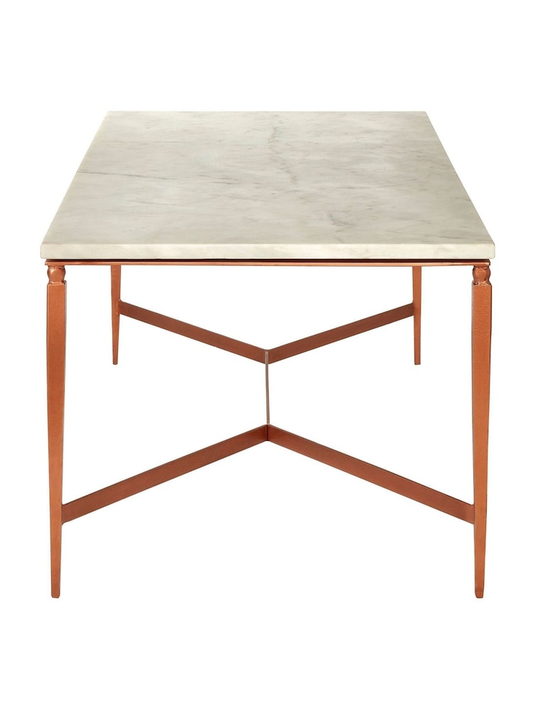 Fifty Five South White Nirav Marble Top Coffee Table - Image 4 of 4