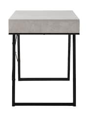 Fifty Five South Grey Bradbury 2 Drawer Desk - Image 4 of 4