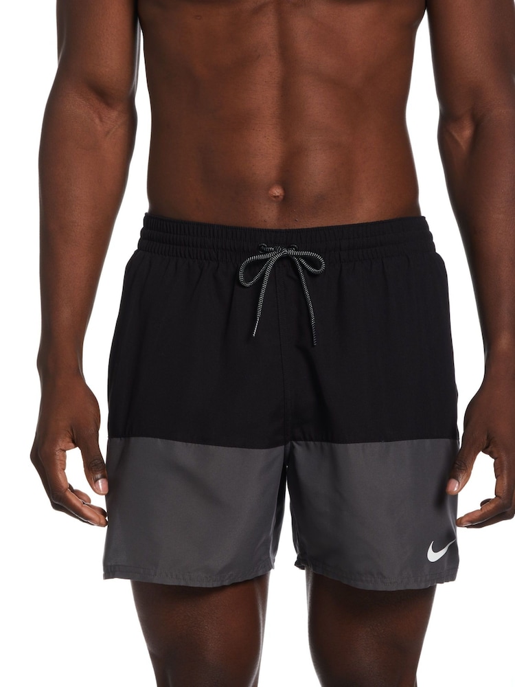 Nike Black 5 Inch Essential Volley Swim Shorts - Image 1 of 8