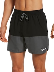 Nike Black 5 Inch Essential Volley Swim Shorts - Image 5 of 8