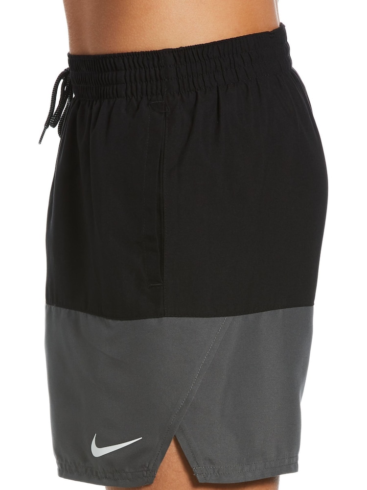 Nike Black 5 Inch Essential Volley Swim Shorts - Image 7 of 8