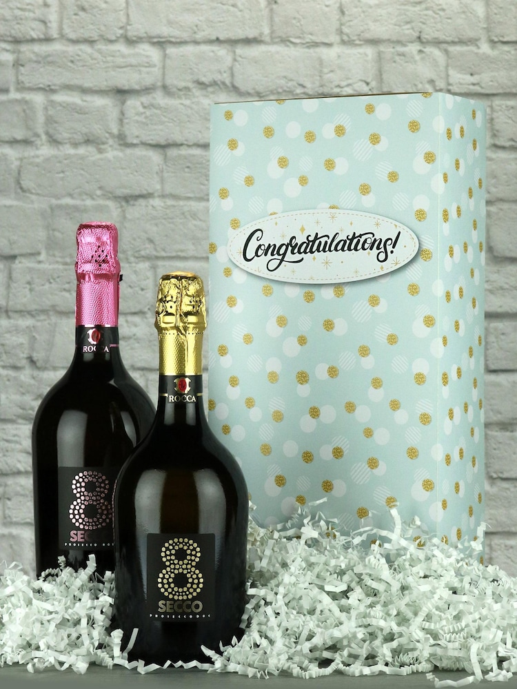 Le Bon Vin Congratulations Prosecco Wine Gift Box - Image 2 of 2