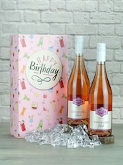 Le Bon Vin Happy Birthday Zinfandel Rosé Wine Gift Box - Image 1 of 2