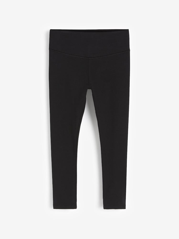 Black High Waist Leggings 3 Pack (3-16yrs) - Image 2 of 4