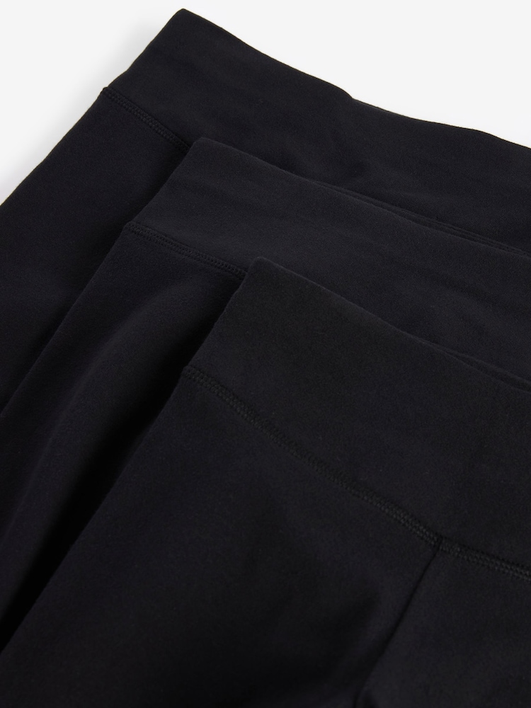 Black High Waist Leggings 3 Pack (3-16yrs) - Image 4 of 4
