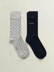 Pachet de șosete din bumbac moale GANT 2 - Imaginea 1 din 2
