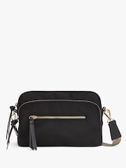 Mint Velvet Black Nylon Cross-Body Bag - Image 1 of 4