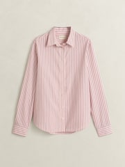 Қызғылт - GANT Regular Fit жолақты поплин жейдесі - 3суретінің 1 суреті