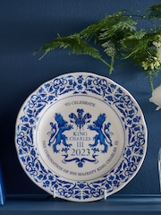 Spode Blue King's Coronation Plate - Image 1 of 4