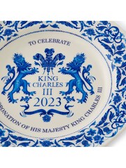 Spode Blue King's Coronation Plate - Image 4 of 4